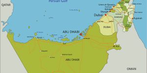 Dubai Sharjah Abu Dhabi Map