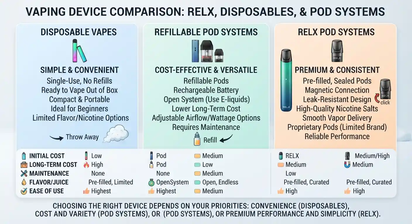 Disposable Vapes and Pod Systems
